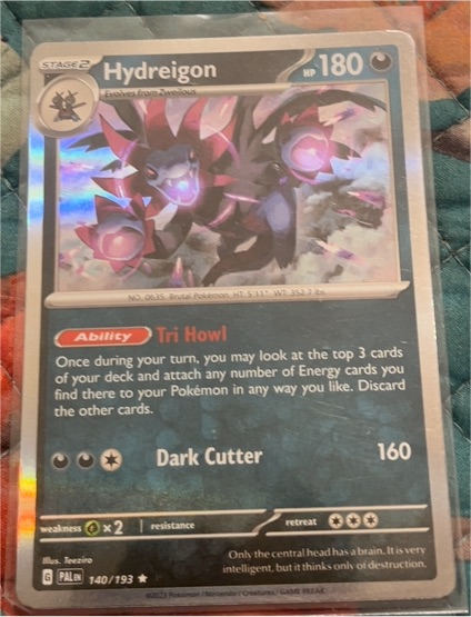 2023 Pokémon SV02: Paldea Evolved #140 Hydreigon — front