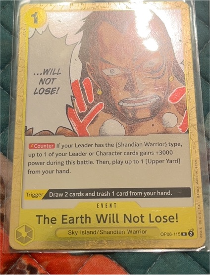 2024 One Piece Two Legends #OP08-115 The Earth Will Not Lose! — front