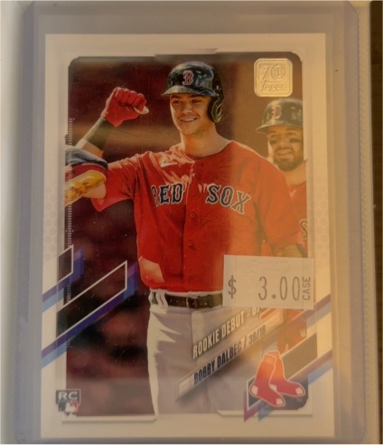 2021 Topps Update #US212 Bobby Dalbec Rookie Debut — front