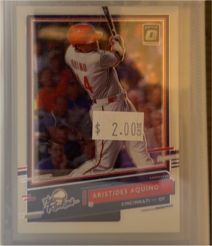 2020 Donruss Optic The Rookies #R-4 Aristides Aquino — front