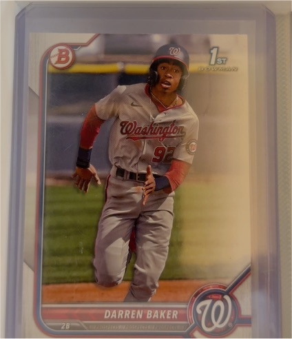2022 Bowman #BP-131 Darren Baker — front