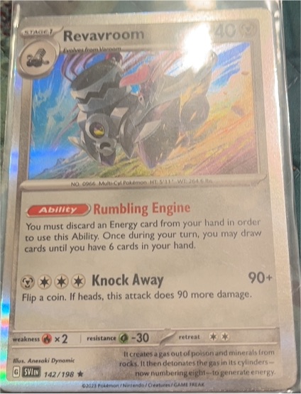 2023 Pokemon Scarlet & Violet SV01 #142 Revavroom — front