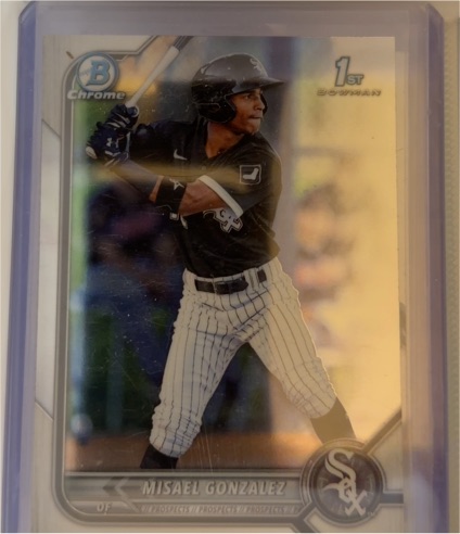 2022 Bowman Chrome Prospects 1st #BCP-4 Misael Gonzalez — front