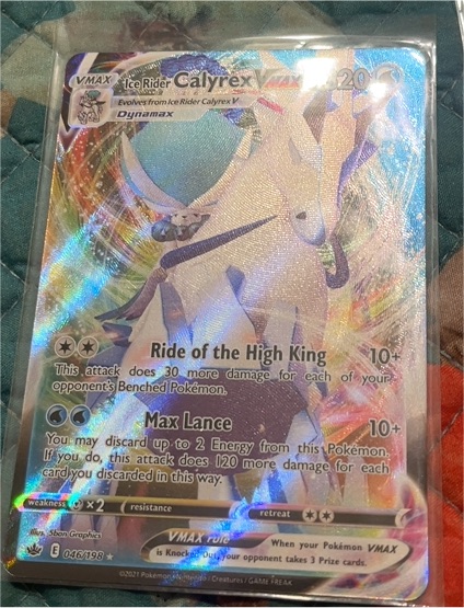 2021 Pokémon #046 Ice Rider Calyrex VMAX — front