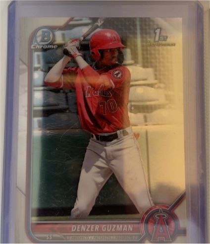 2022 Bowman Chrome Prospects #BCP-138 Denzer Guzman — front