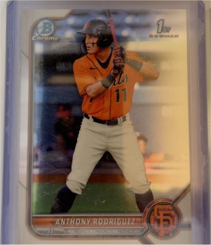 2022 Bowman Chrome #BCP-26 Anthony Rodriguez — front
