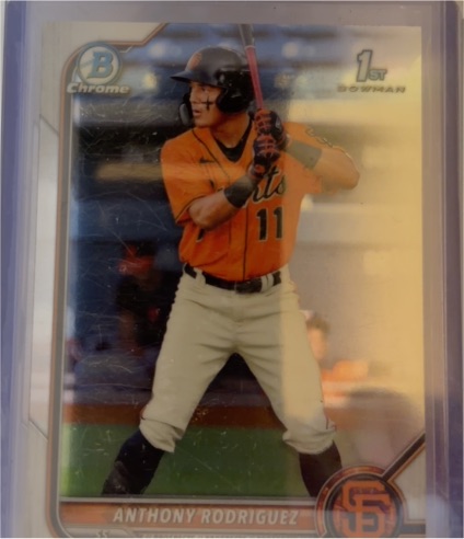 2022 Bowman Chrome #BCP-26 Anthony Rodriguez — front