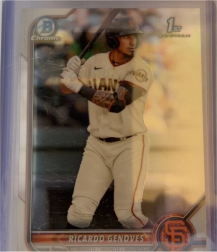 2022 Bowman Chrome Prospects #BCP-60 Ricardo Genoves — front