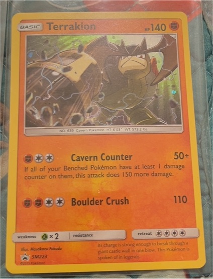 2019 Pokémon SM Promos #SM223 Terrakion — front