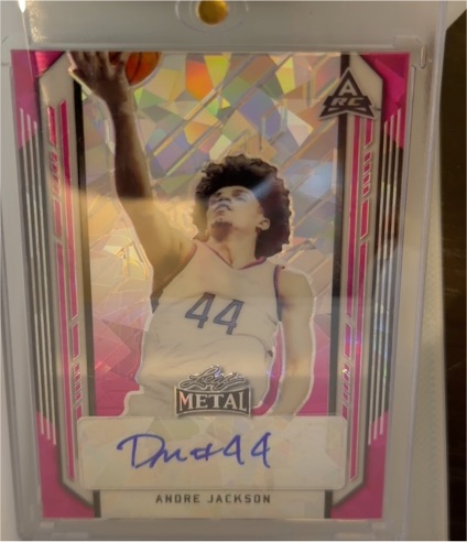 2021-22 Leaf Metal #BA-DA1 Andre Jackson — front