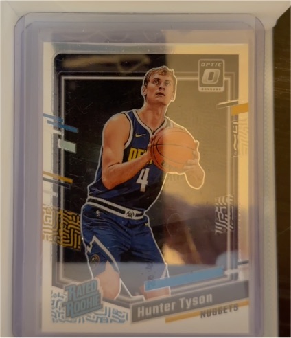 2023-24 Donruss Optic #201 Hunter Tyson Rated Rookie Nuggets — front