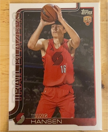 2025-26 Topps #216 Yang Hansen — front