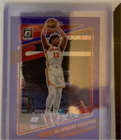 2021-22 Donruss Optic #13 De'Andre Hunter Purple — front