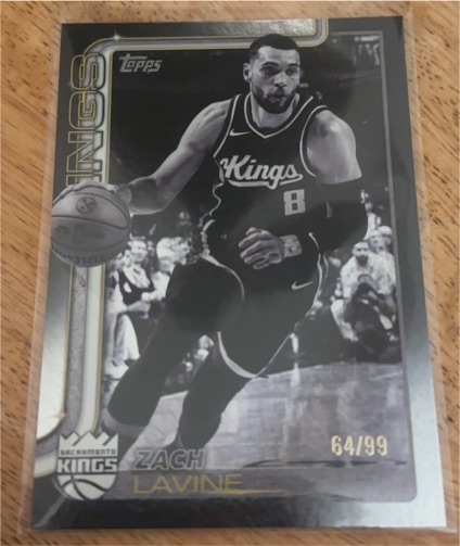2025-26 Topps Blackout #64 Zach LaVine — front