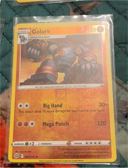 2022 Pokémon Brilliant Stars #083 Golurk — front