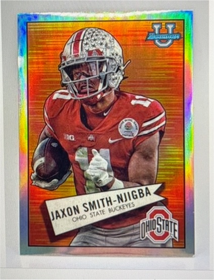 2022 Bowman University Chrome 1952 Bowman #52BF-11 Jaxon Smith-Njigba — front