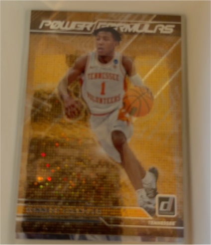 2022 Panini Chronicles Draft Picks Power Formulas #PF-JDA Johnny Davis — front