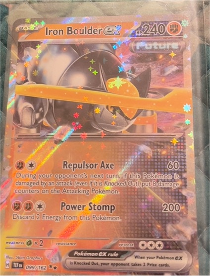 2024 Pokémon TCG Scarlet & Violet Temporal Forces #099 Iron Boulder ex — front