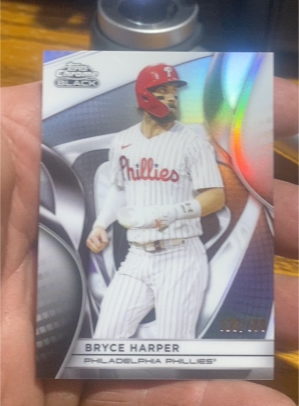 2025 Topps Chrome Black #2 Bryce Harper — front