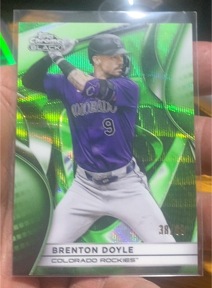 2025 Topps Chrome Black #57 Brenton Doyle — front