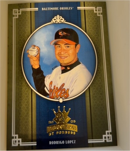 2005 Donruss Diamond Kings #32 Rodrigo Lopez — front