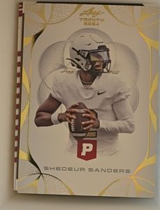2024 Leaf Trinity #P Shedeur Sanders — front