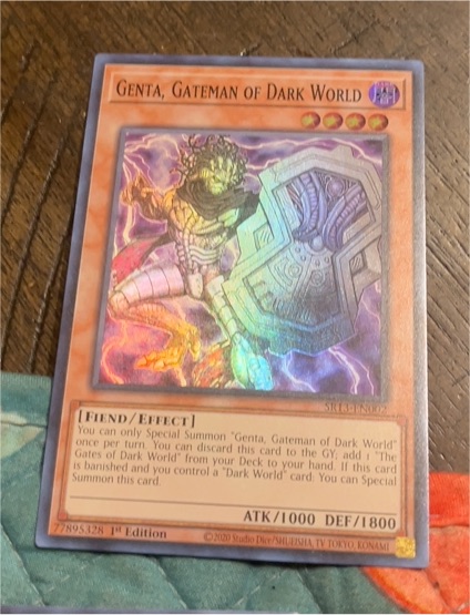 2020 Yu-Gi-Oh! SR13-EN002 Genta, Gateman of Dark World — front
