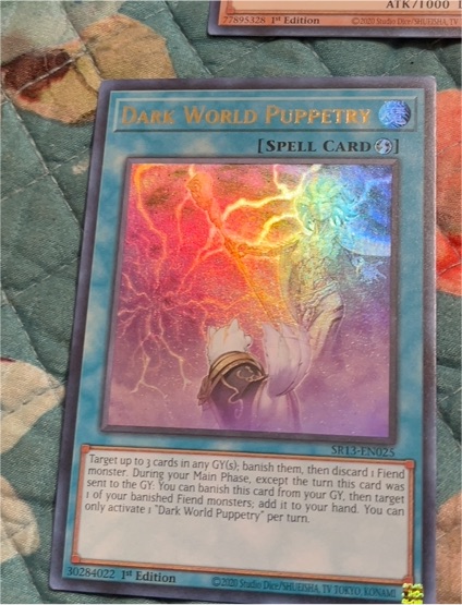 2020 Yu-Gi-Oh! SR13-EN025 Dark World Puppetry — front