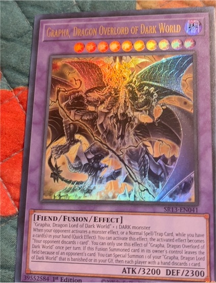 2013 Yu-Gi-Oh! SR13-EN041 Grapha, Dragon Overlord of Dark World — front