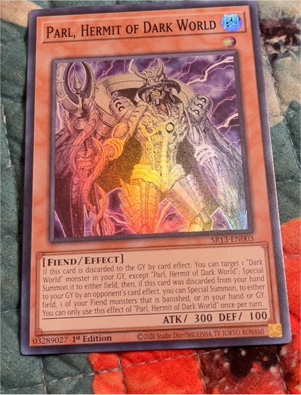 2020 Yu-Gi-Oh! SR13-EN003 Parl, Hermit of Dark World — front