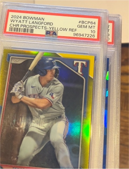 2024 Bowman Chrome Prospects #BCP-64 Wyatt Langford — front