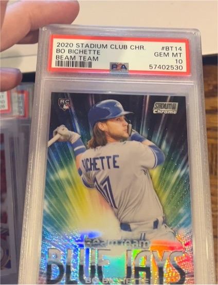 2020 Topps Stadium Club Chrome #BT14 Bo Bichette Beam Team Rookie — front