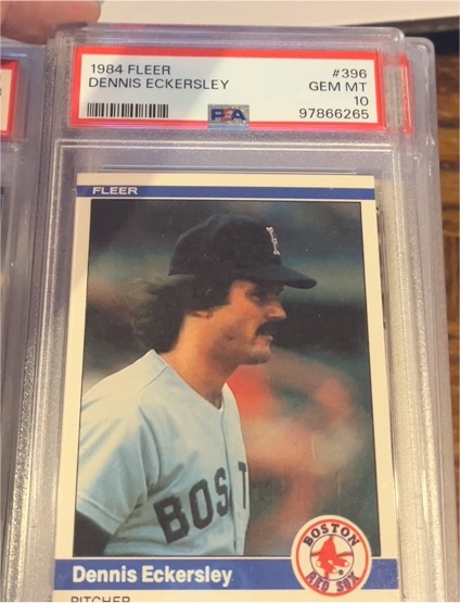 1984 Fleer #396 Dennis Eckersley — front
