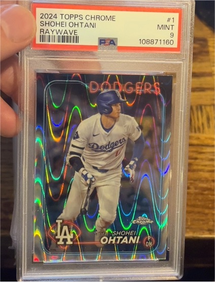 2024 Topps Chrome #1 Shohei Ohtani RayWave — front