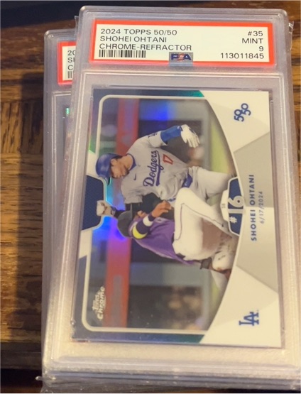 2024 Topps 50/50 #35 Shohei Ohtani Chrome Refractor — front