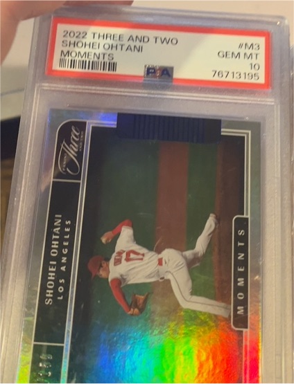 2022 Panini Three and Two #M3 Shohei Ohtani Moments — front