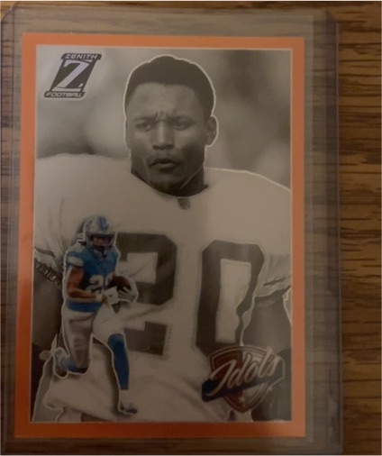 2024 Panini Zenith Idols #5 Barry Sanders / Jahmyr Gibbs — front