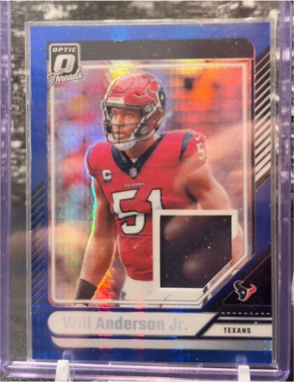 2024 Panini Donruss Optic Threads #DTB-WAJ Will Anderson Jr. — front