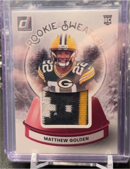 2025 Donruss Rookie Sweater #SWE-MGN Matthew Golden — front