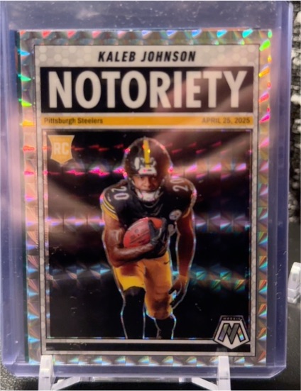 2025 Panini Mosaic #22 Kaleb Johnson Notoriety — front