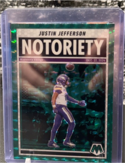2025 Panini Mosaic #6 Justin Jefferson Notoriety — front
