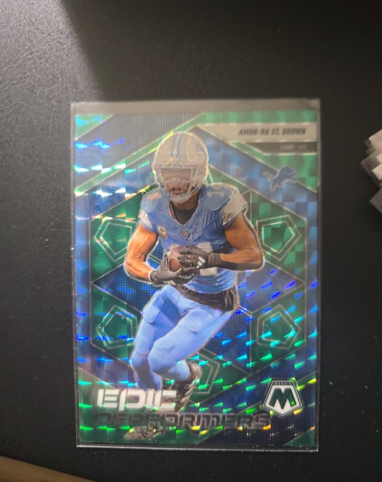 2025 Panini Mosaic Epic Performers #5 Amon-Ra St. Brown — front