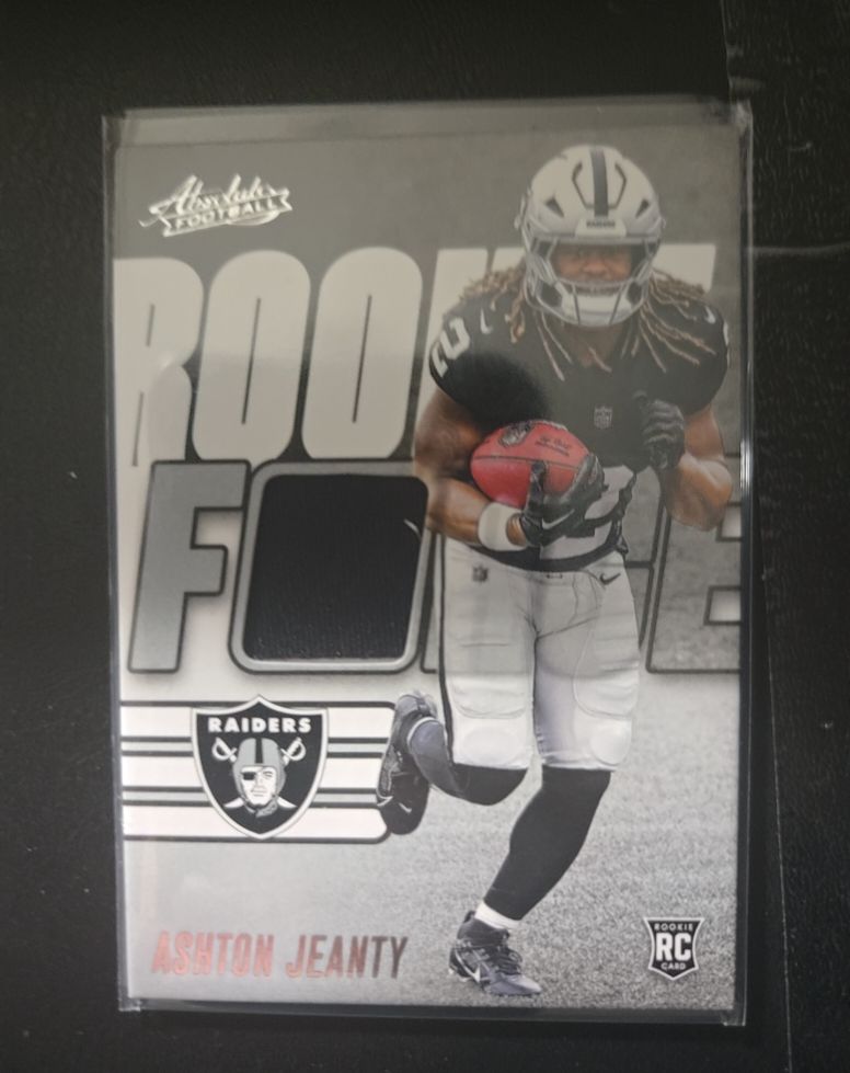 2025 Panini Absolute #RF-AJY Ashton Jeanty Rookie Force Patch — front