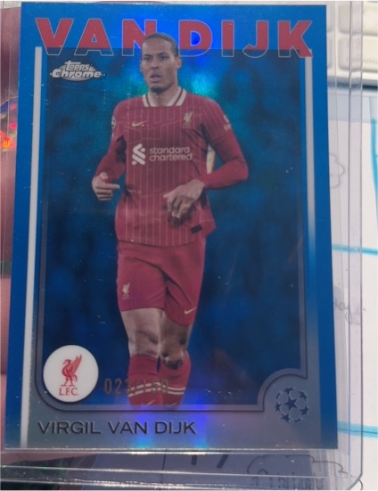 2024-25 Topps Chrome UEFA Club Competitions #44 Virgil van Dijk — front