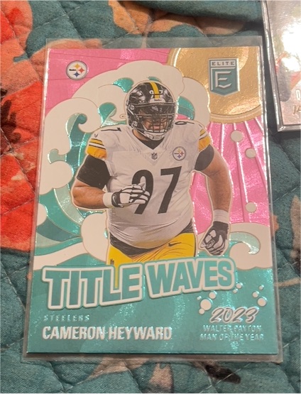 2024 Panini Donruss Elite #2 Cameron Heyward Title Waves Green — front