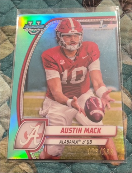 2024 Bowman University Chrome #87 Austin Mack — front