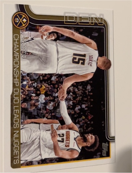 2025-26 Topps #286 5280!: Championship Duo Leads Nuggets — front