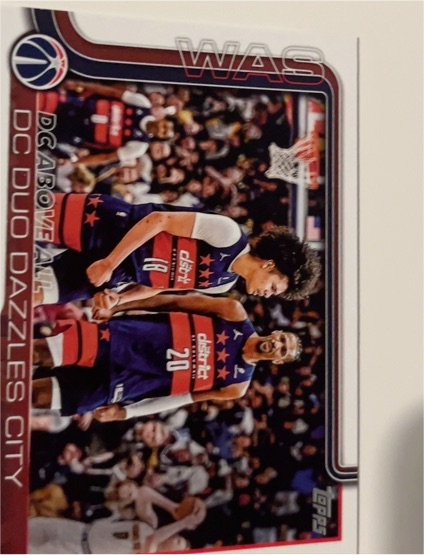 2025-26 Topps #285 DC Above All: DC Duo Dazzles City — front