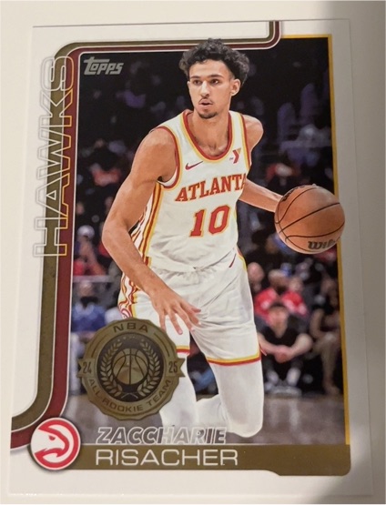 2025-26 Topps #62 Zaccharie Risacher — front