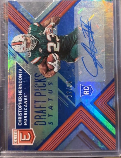 2018 Panini Elite Draft Picks Status #Status Christopher Herndon IV — front